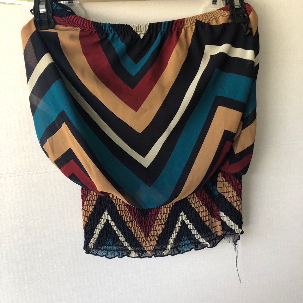Strapless blouse